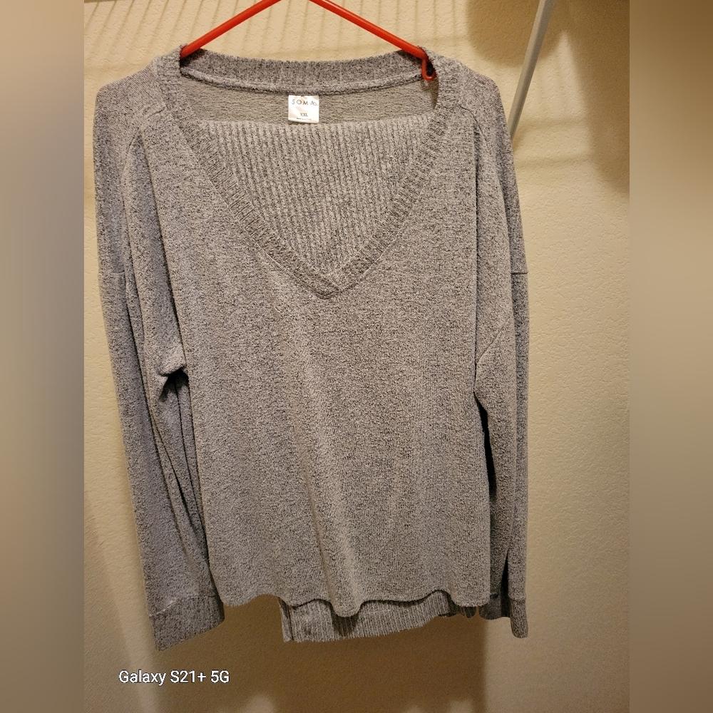 Soma 2PIECE  V-Neck Knit PJ'S/Lounge wear Size XXL NWOT - Picture 2 of 5